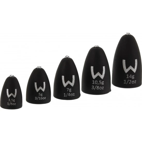 Westin Add-It Tungsten Bullet Weights 14g Noir Mat 2pcs 3 Westin Add-It Tungsten Bullet Weights 14g Noir Mat 2pcs – Image 2