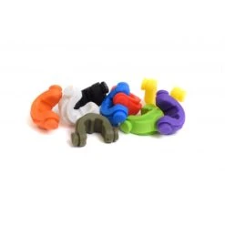 JAG Products Lockdown Rod Grip Petit Inserts Jaunes Pack 6